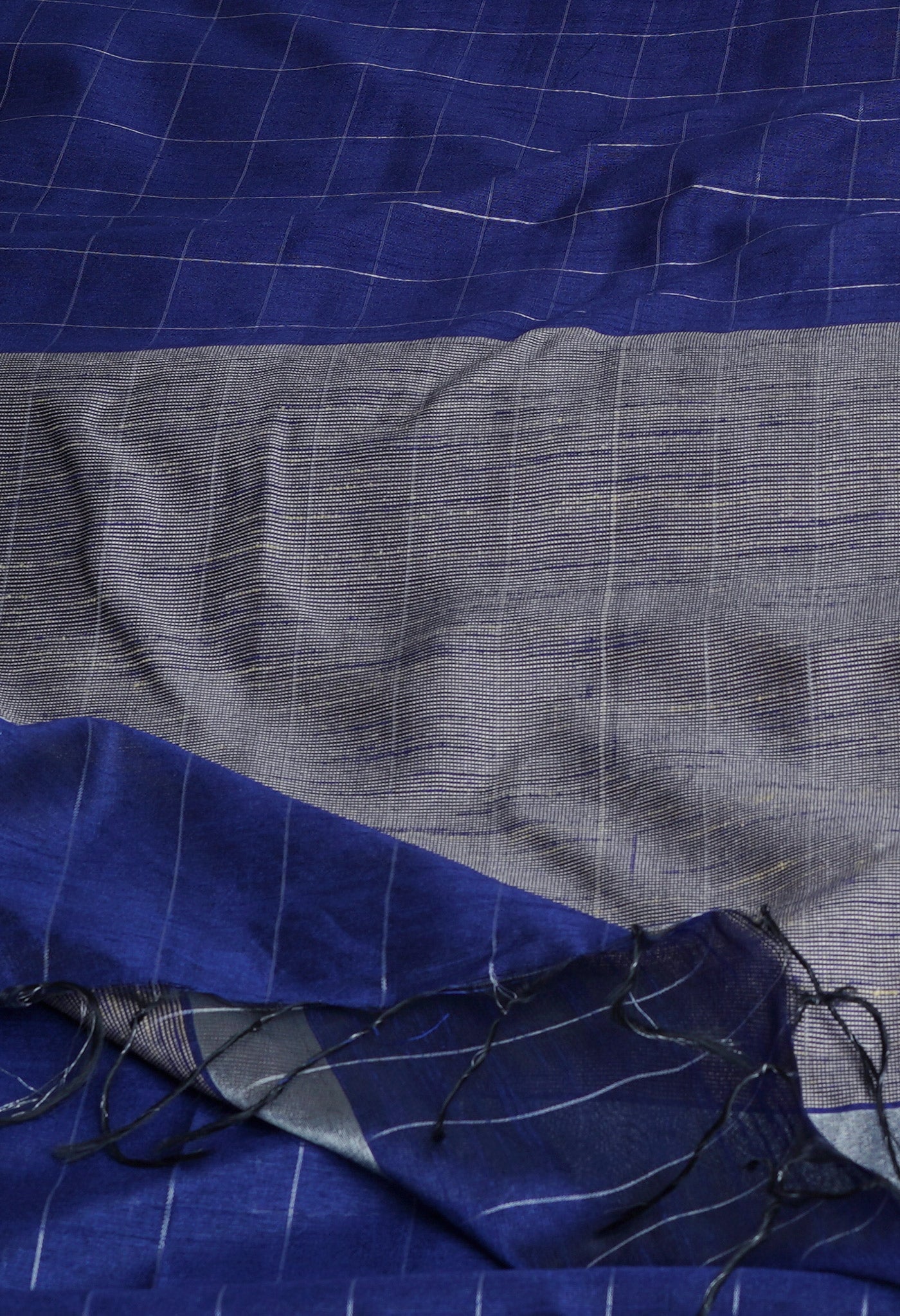 Navy Blue  Dupion  Silk Saree-UNM69821