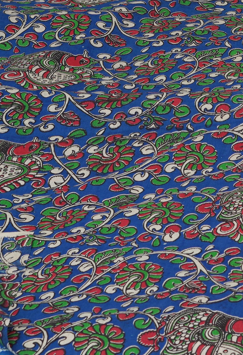 Sea Green Pure  Block Printed Kota Cotton Saree-UNM69935