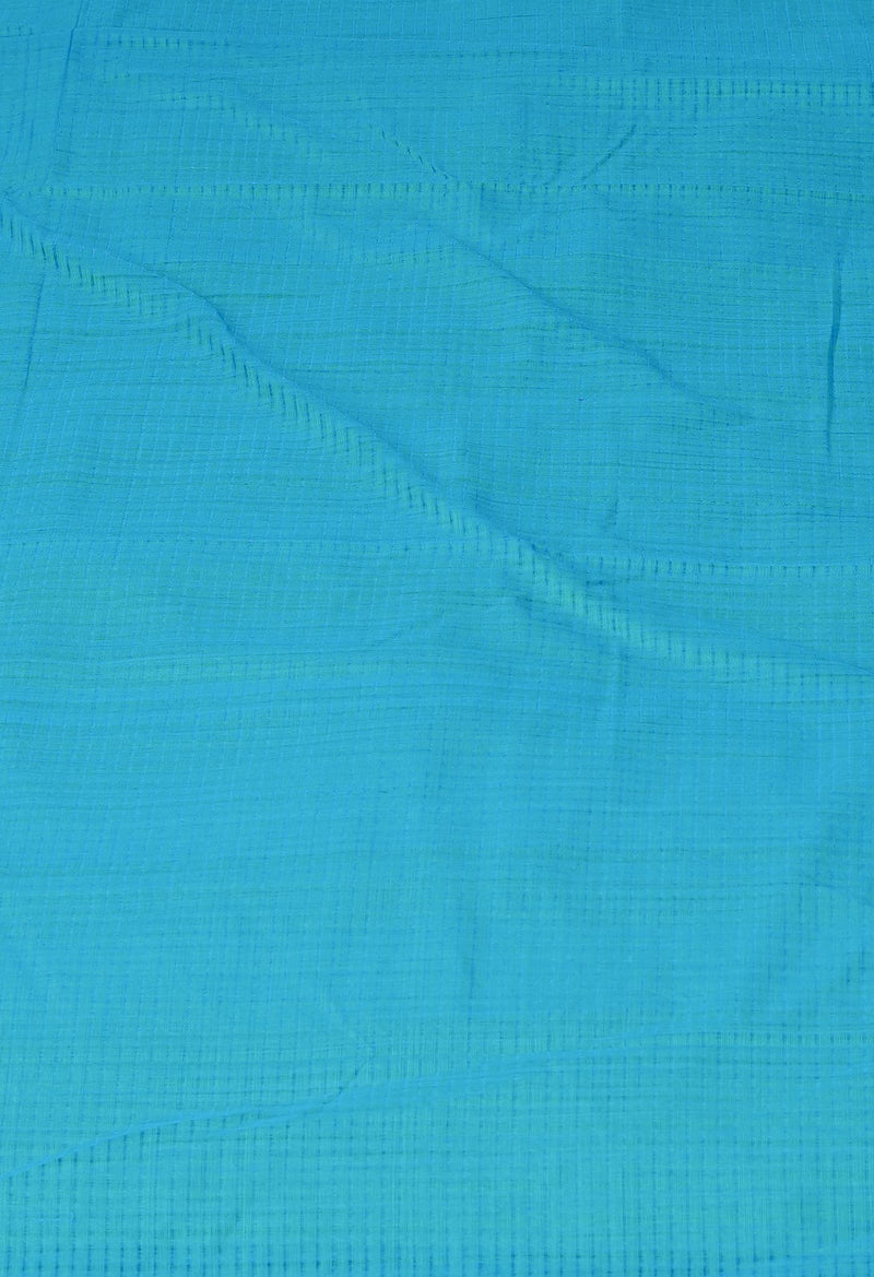 Sea Green Pure  Handloom Mangalagiri Cotton Saree-UNM70029
