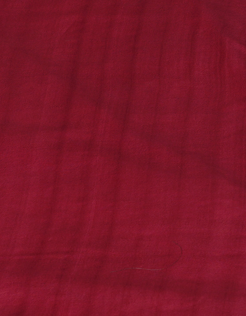 Burgundy Pure  Batik Chanderi Silk Saree-UNM70087