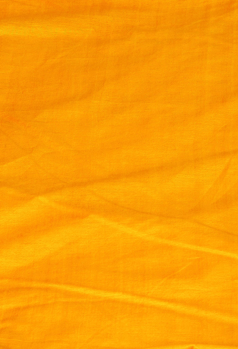 Yellow Pure  Batik Chanderi Silk Saree-UNM70102