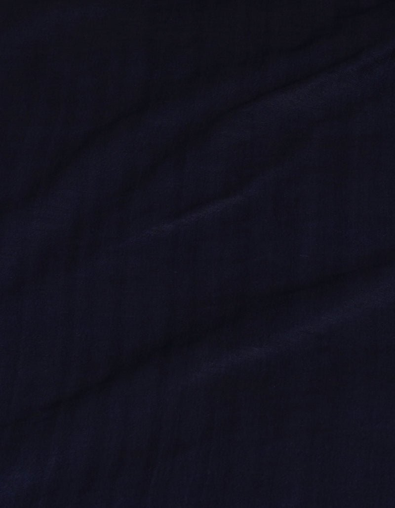 Navy Blue Pure  Batik Chanderi Silk Saree-UNM70109
