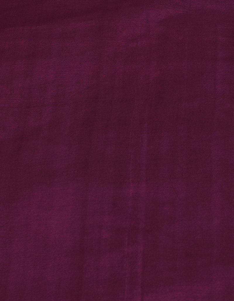 Grape Purple Pure  Batik Chanderi Silk Saree-UNM70116