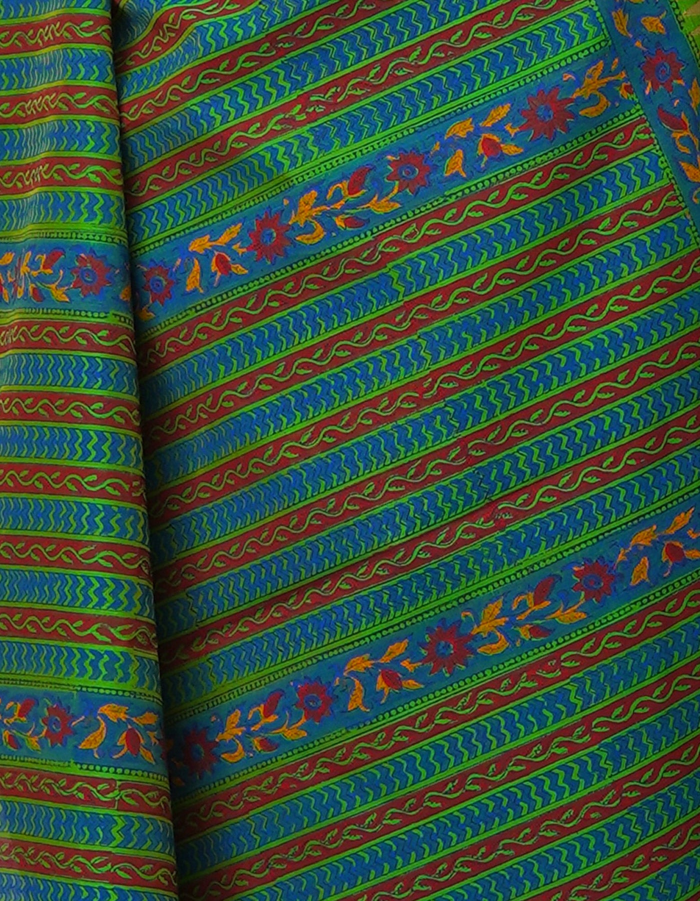 Multi Pure Handloom Chanderi  Sico Saree-UNM70128