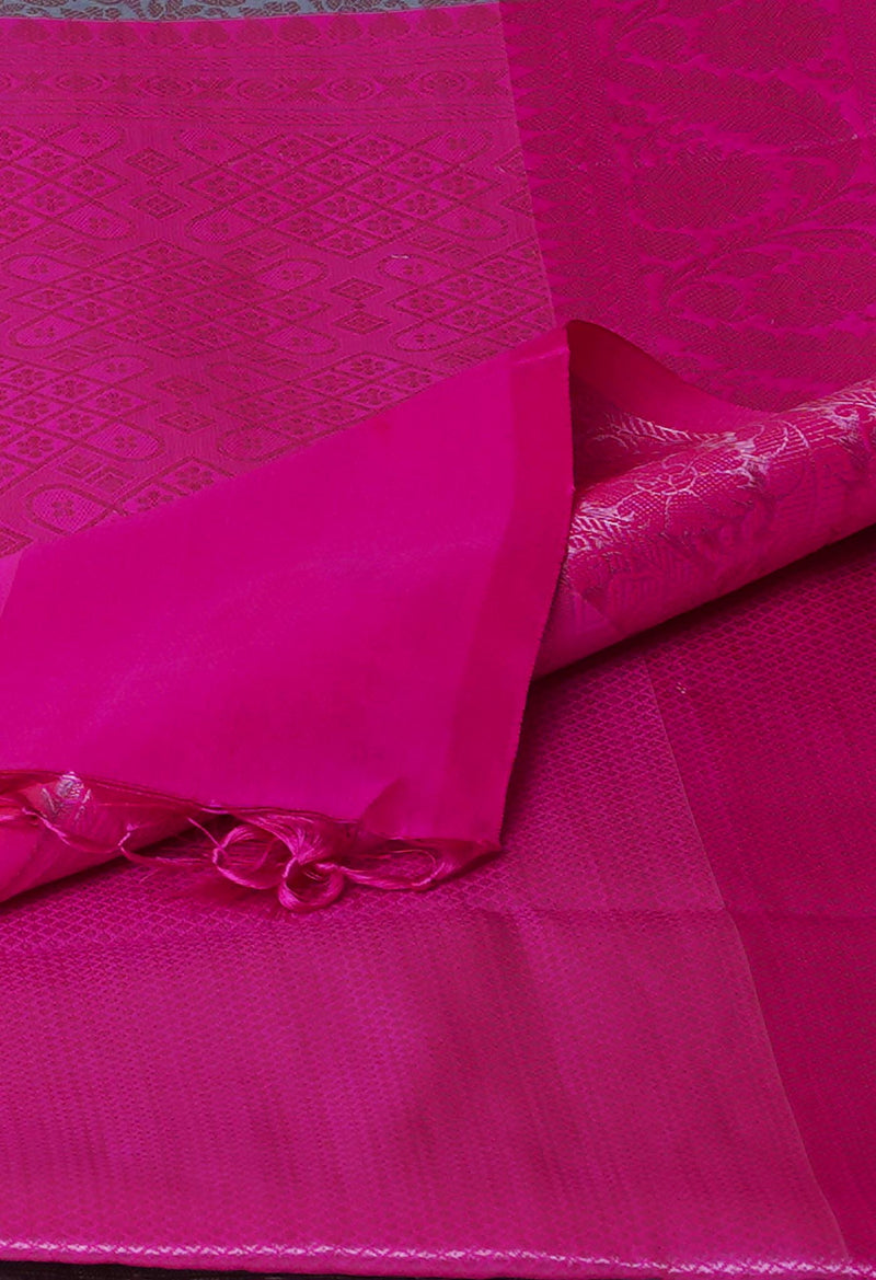 Blue  Fancy Banarasi Silk Saree-UNM70143
