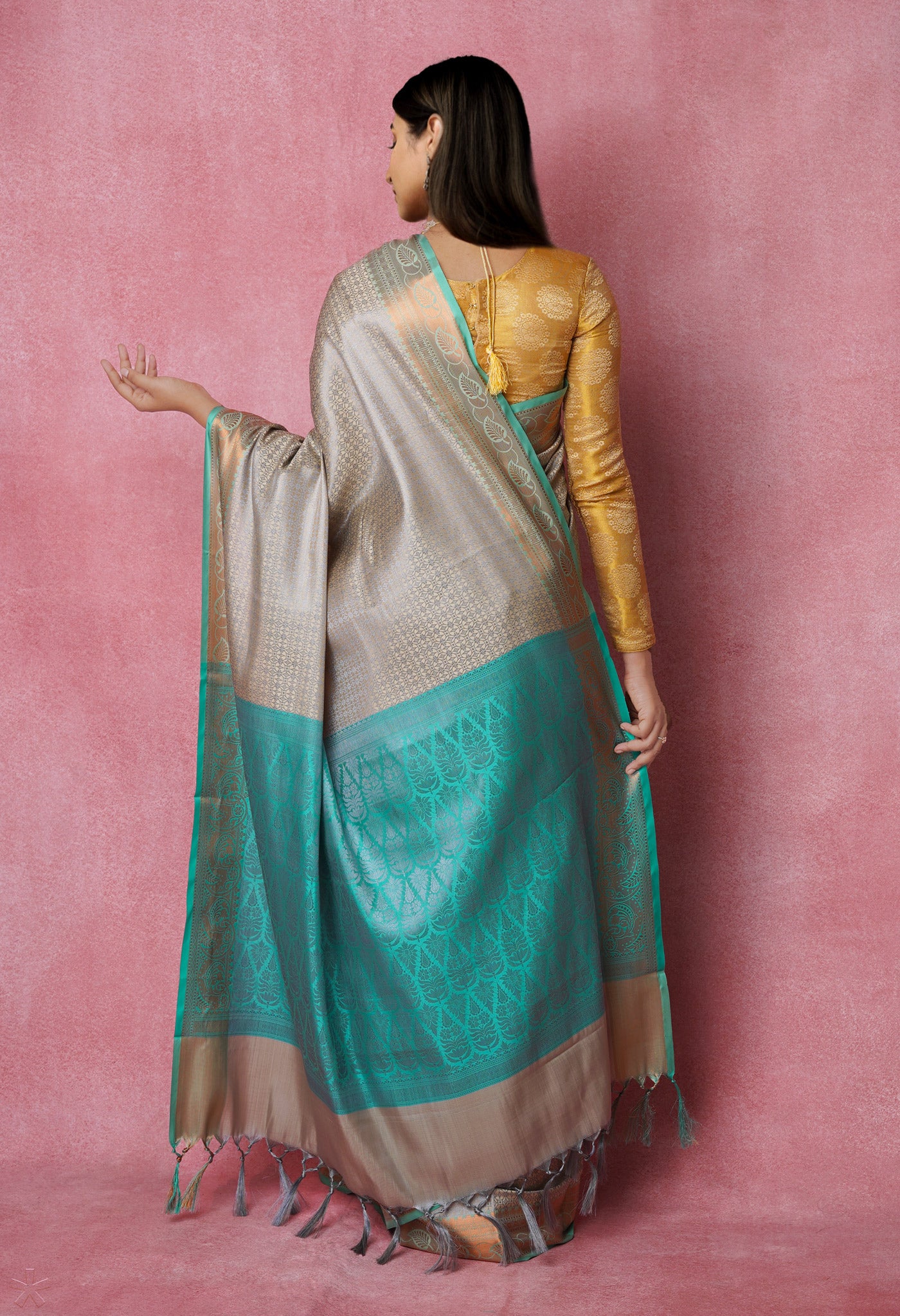 Cream  Fancy Banarasi Silk Saree-UNM70144