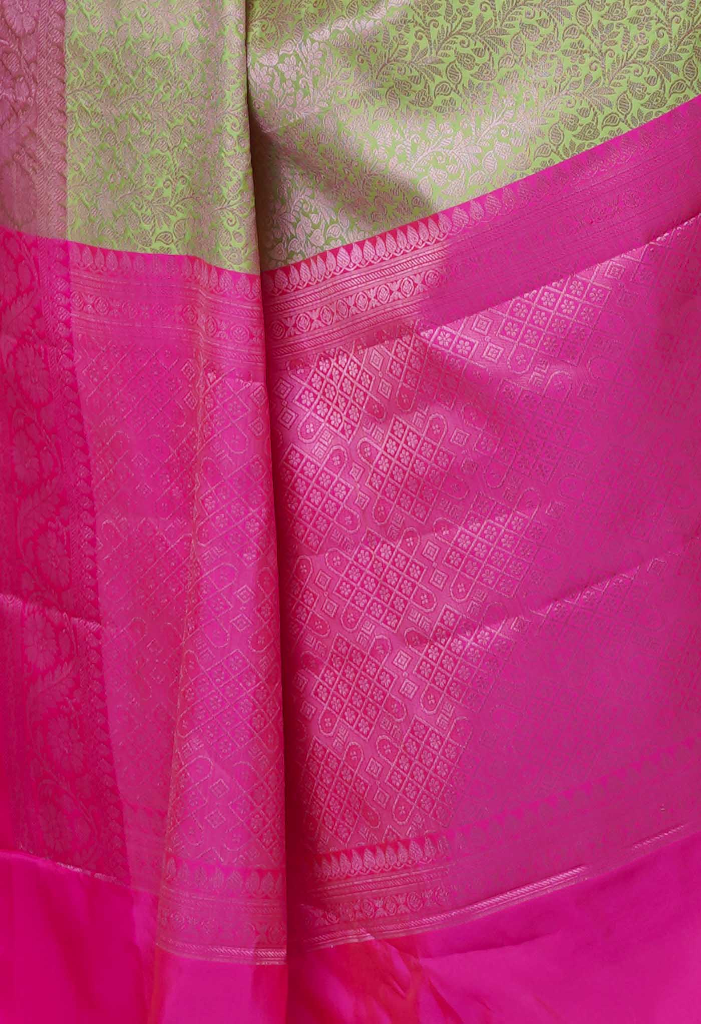 Moss Green  Fancy Banarasi Silk Saree-UNM70147