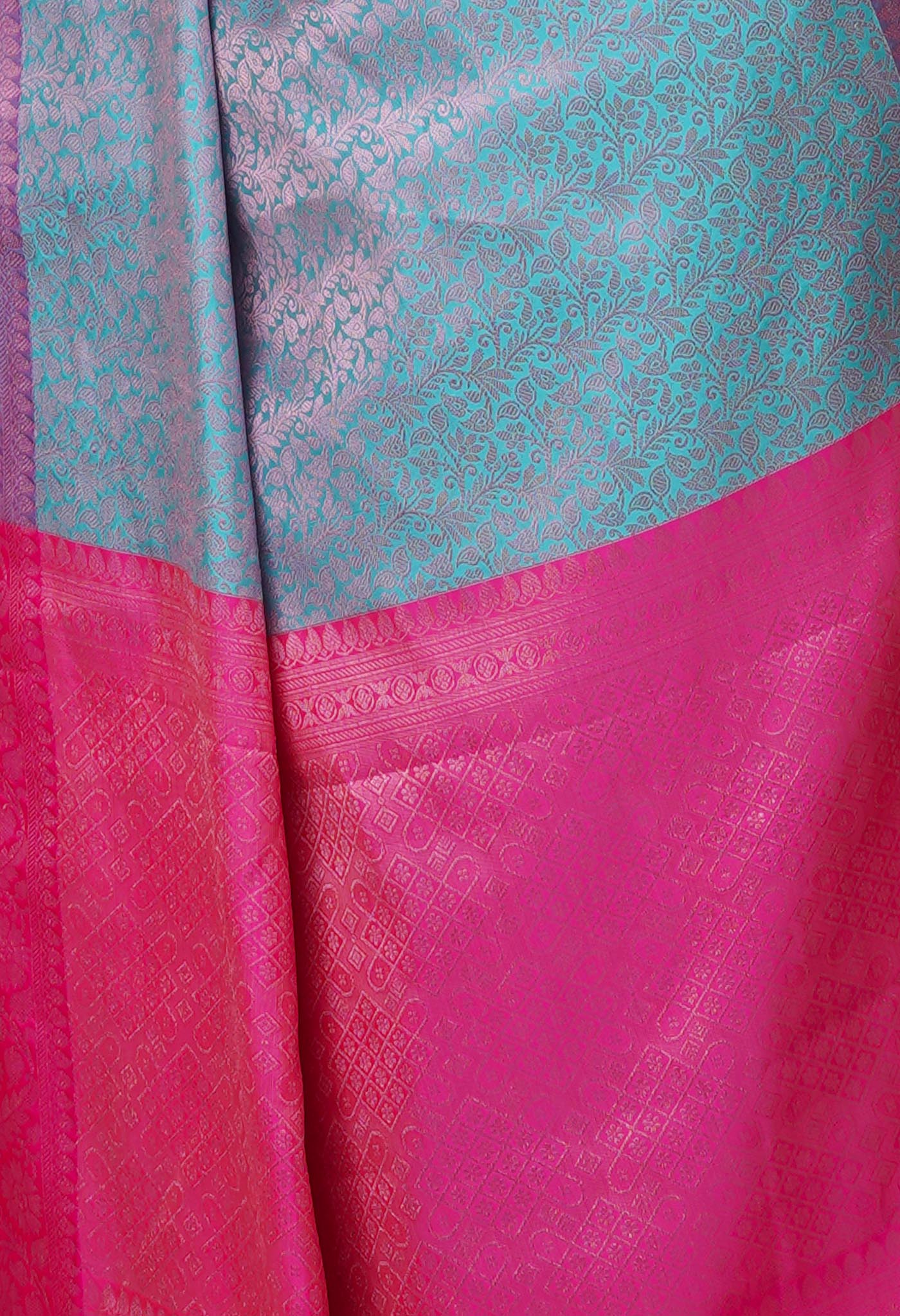 Blue  Fancy Banarasi Silk Saree-UNM70149