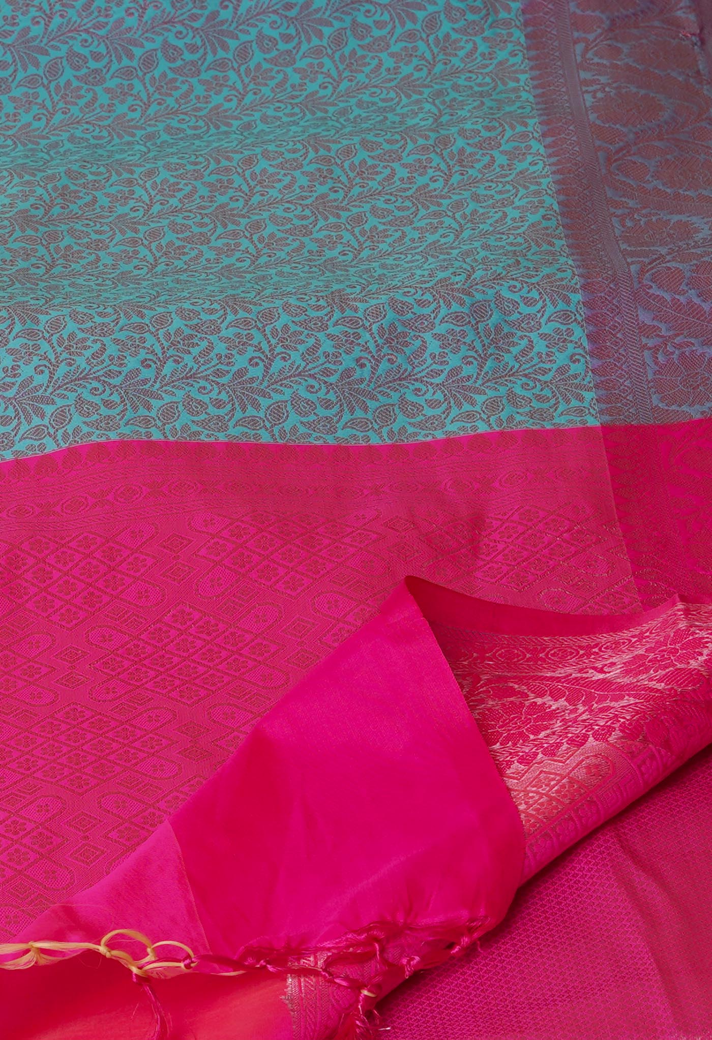 Blue  Fancy Banarasi Silk Saree-UNM70149