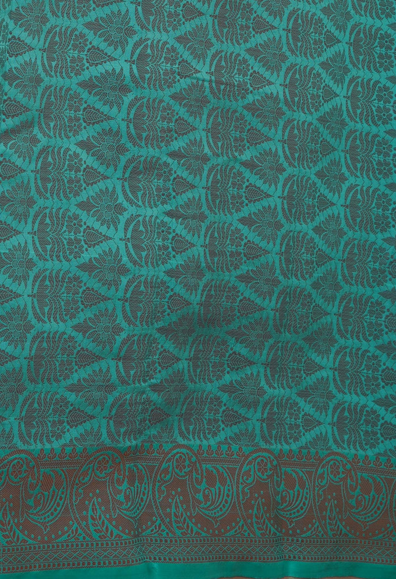 Pumpkin Orange  Fancy Banarasi Silk Saree-UNM70151
