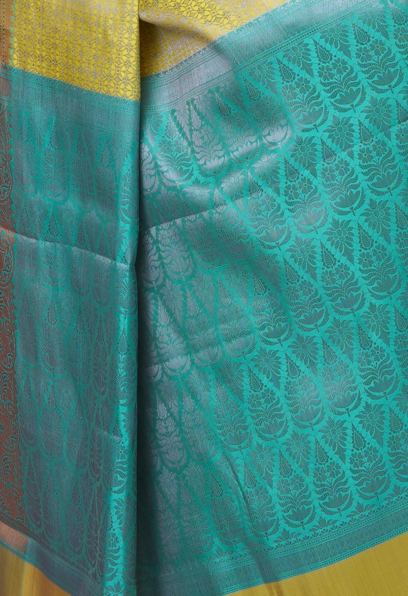 Light Green  Fancy Banarasi Silk Saree-UNM70152