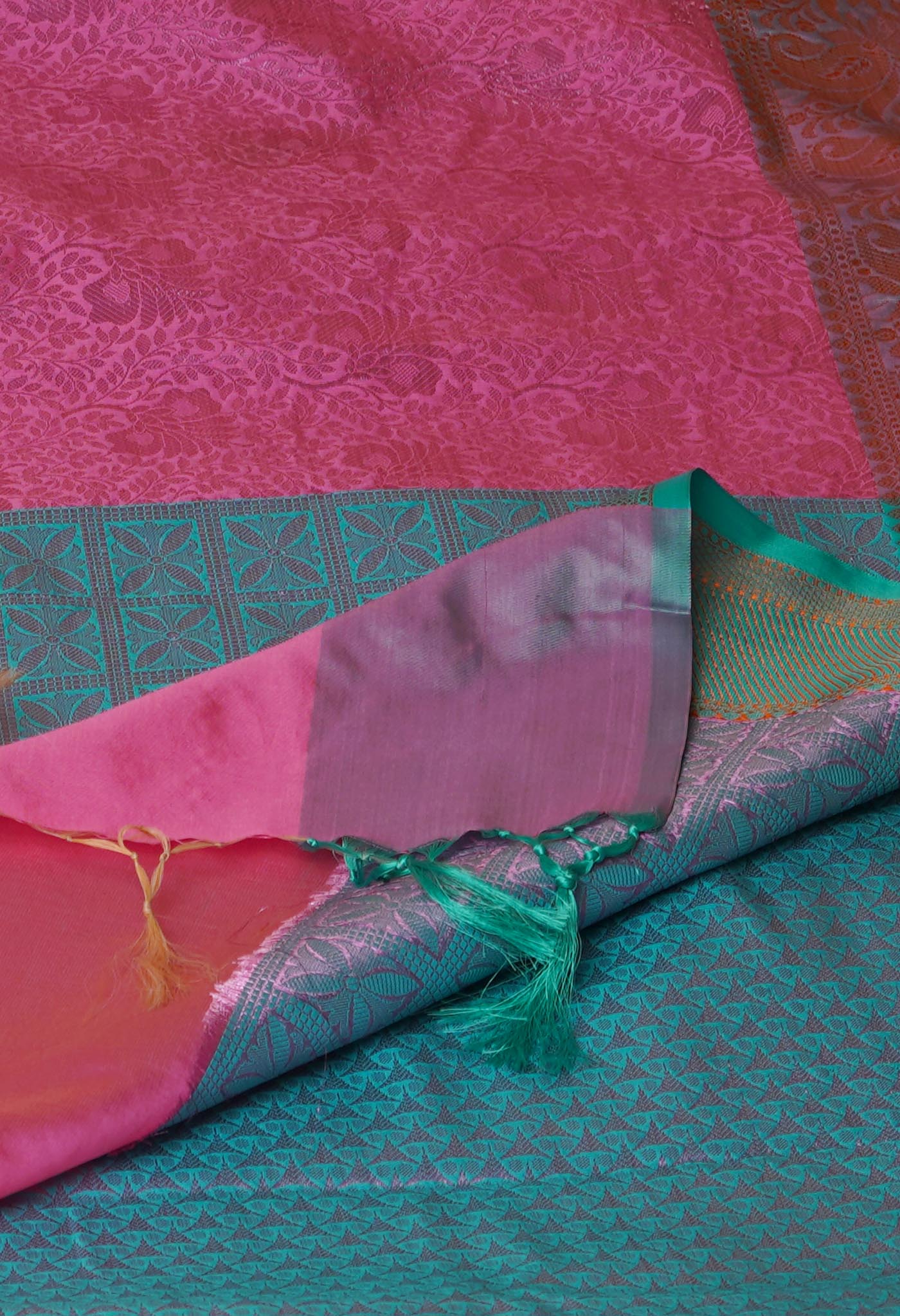 Pink  Fancy Banarasi Silk Saree-UNM70157