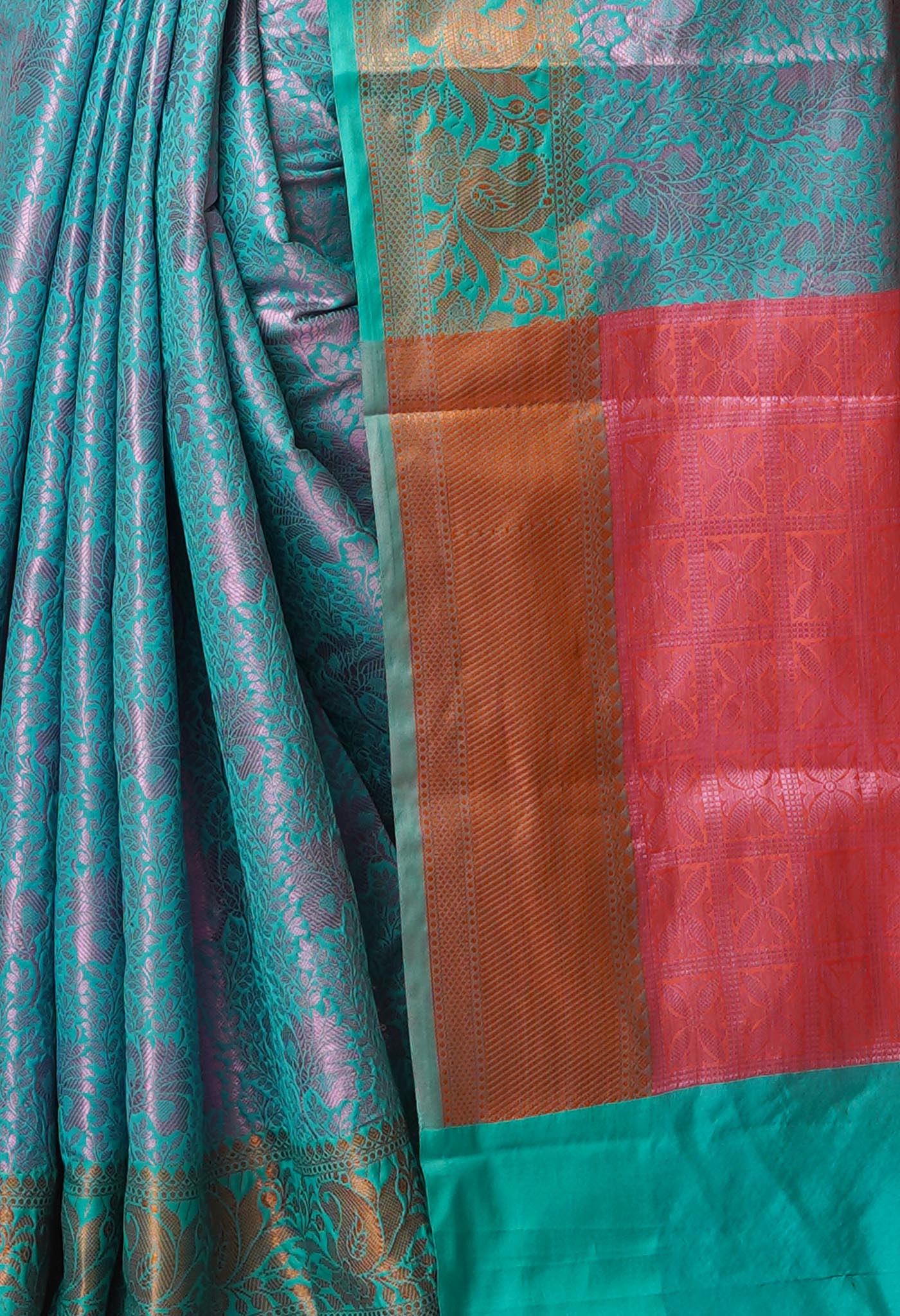 Blue  Fancy Banarasi Silk Saree-UNM70158