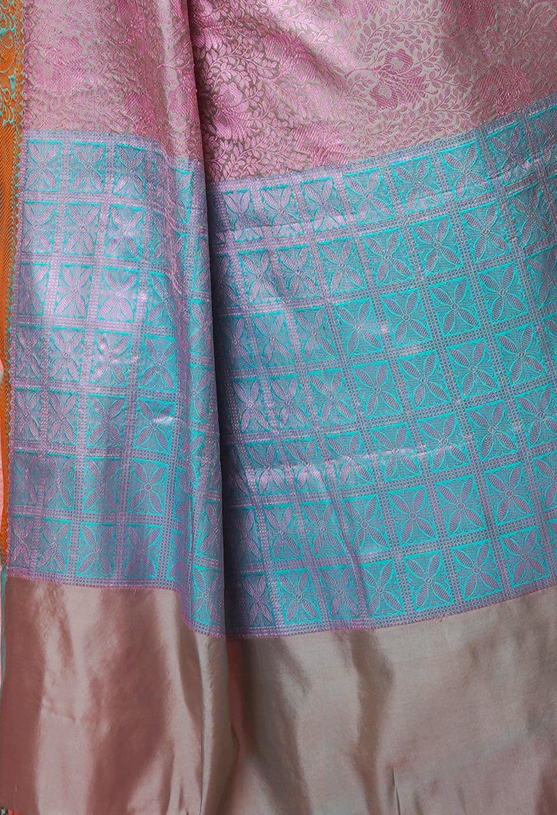 Grey  Fancy Banarasi Silk Saree-UNM70159
