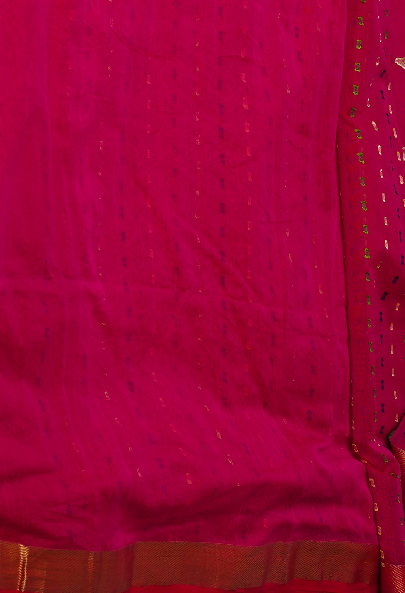 Pink Pure Handloom Dhakai Jamdhani Cotton Silk Saree-UNM70236