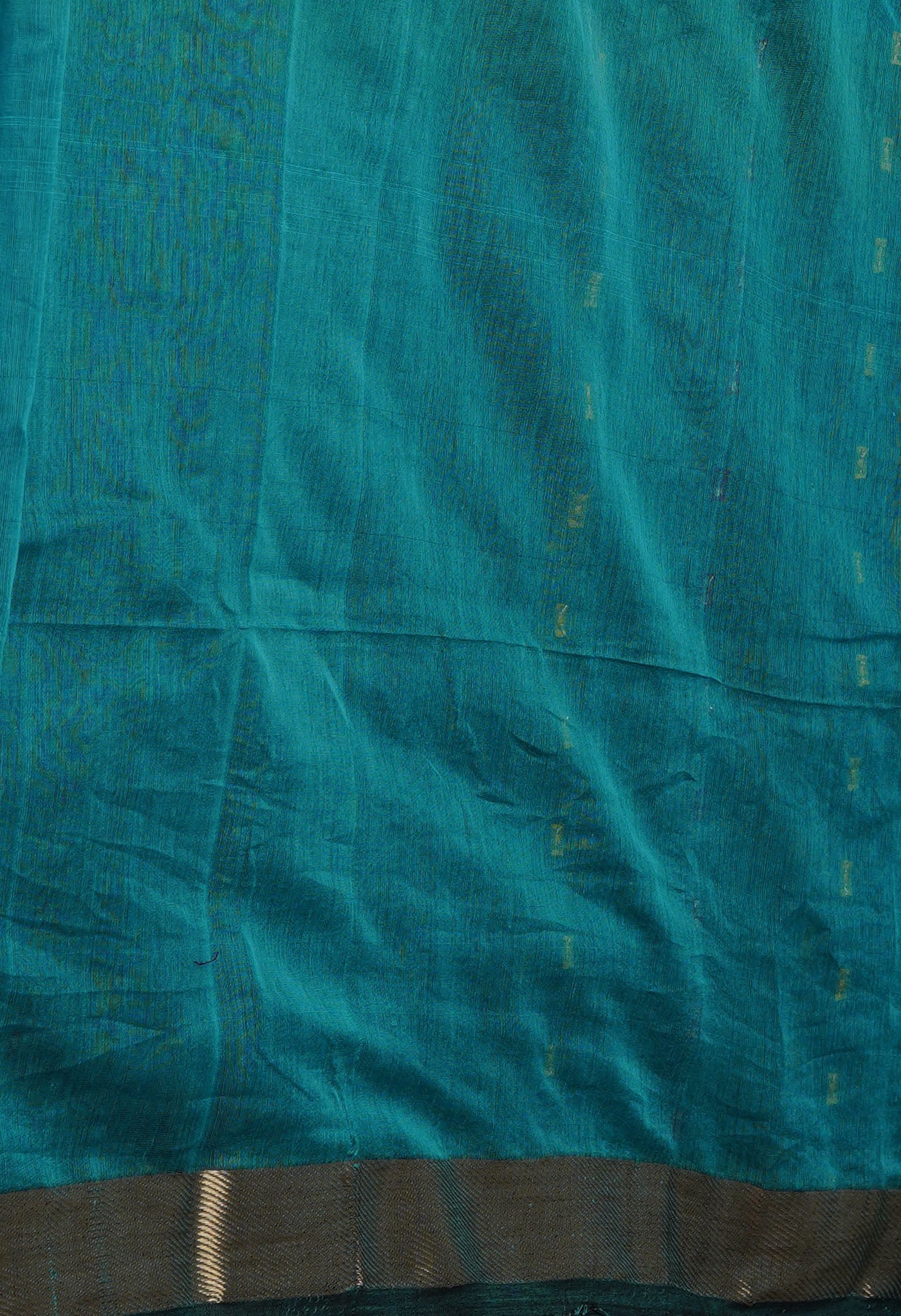 Sea Green Pure Handloom Dhakai Jamdhani Cotton Silk Saree-UNM70248