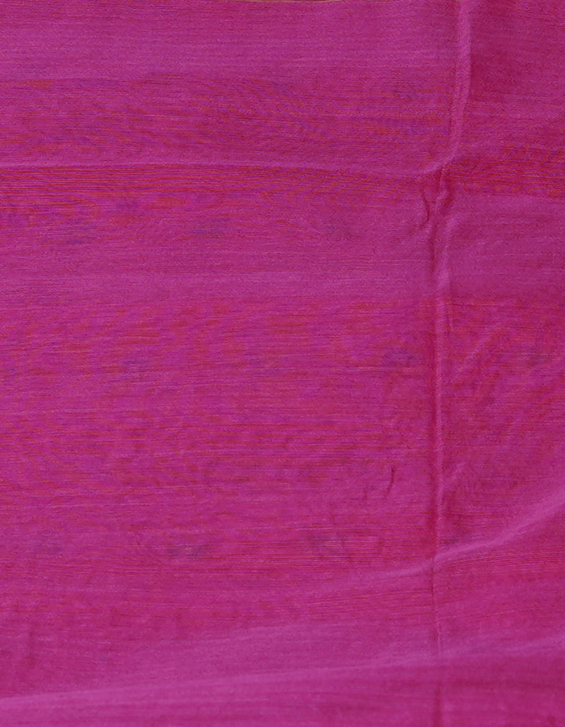 Pink Pure Handloom Dhakai Jamdhani Cotton Silk Saree-UNM70279