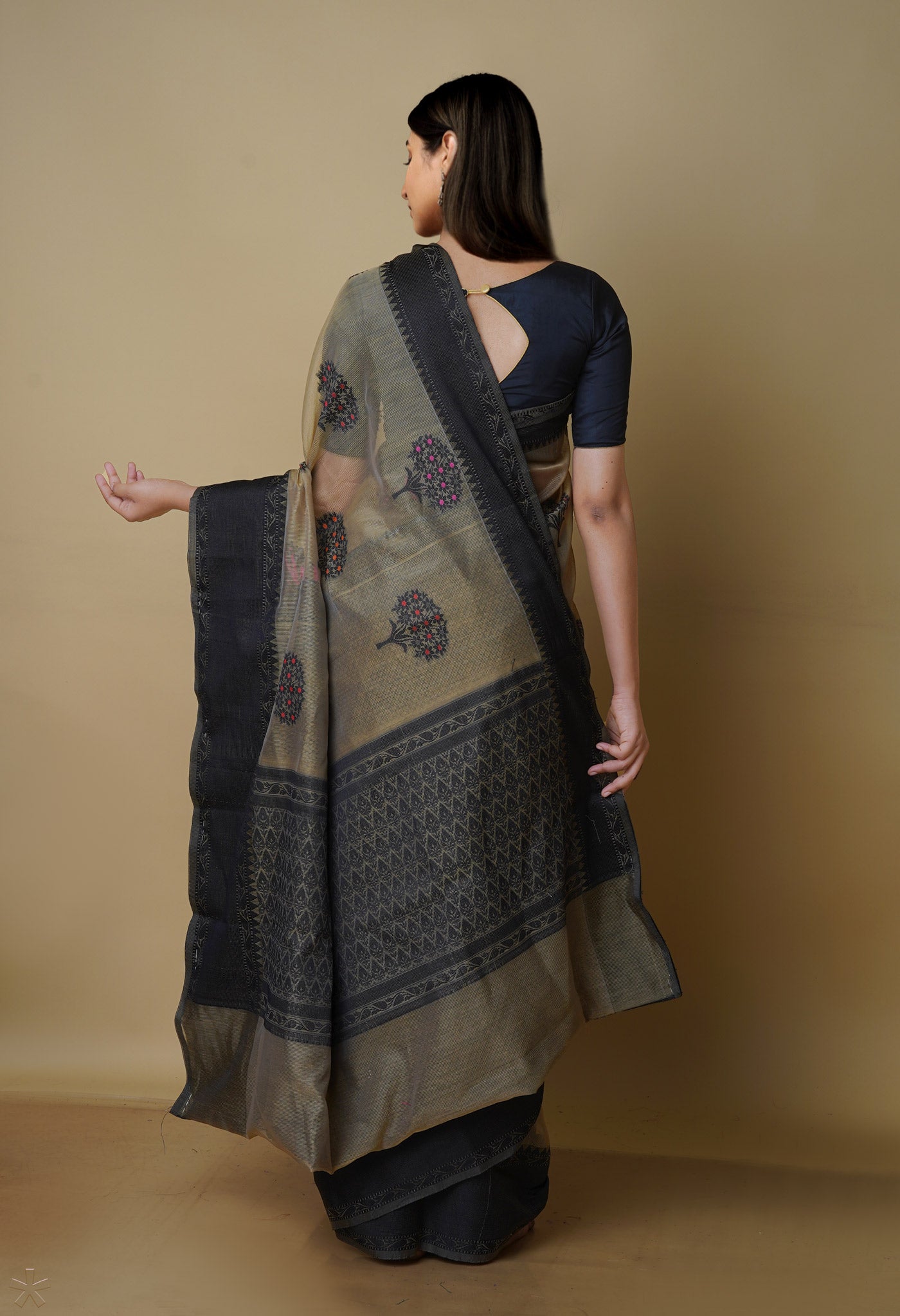 Light Brown  fancy Banarasi Silk Saree-UNM70298