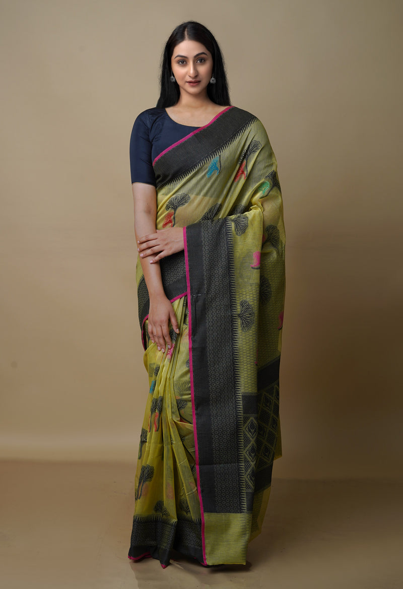 Light Green  fancy Banarasi Silk Saree-UNM70299