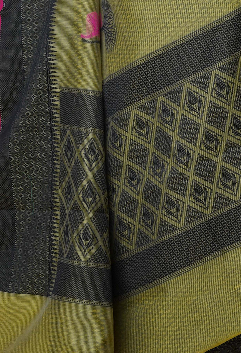 Light Green  fancy Banarasi Silk Saree-UNM70299