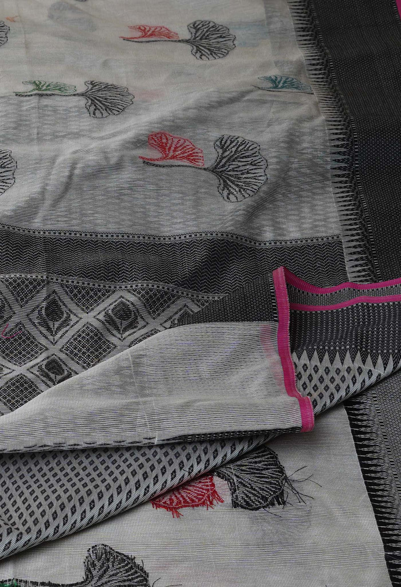 Pale Grey  fancy Banarasi Silk Saree-UNM70306