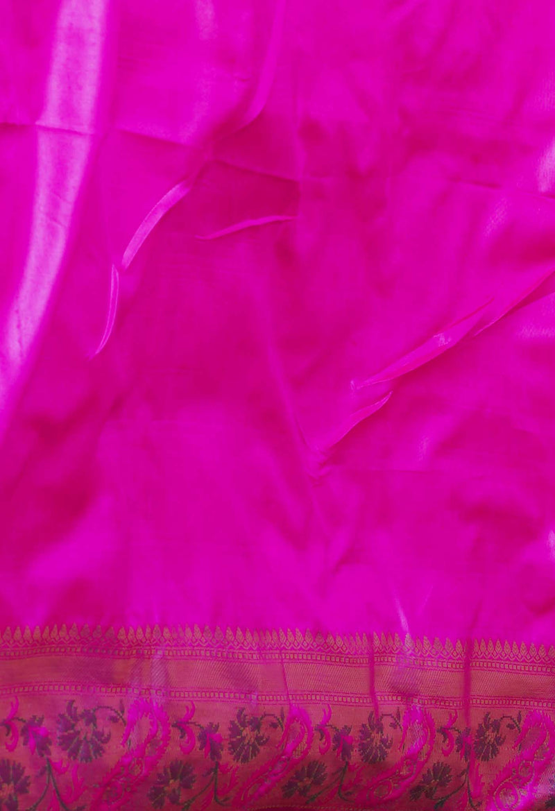 Pink  fancy Banarasi Silk Saree-UNM70313