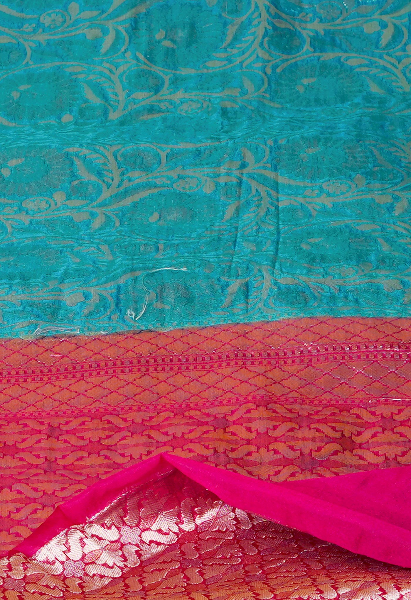 Sky Blue  Fancy Banarasi silk Saree-UNM70531