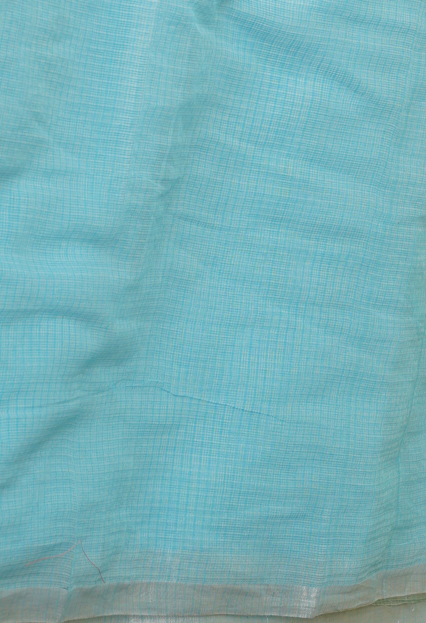 Light Blue Pure  Plain Kota Cotton Saree-UNM70622