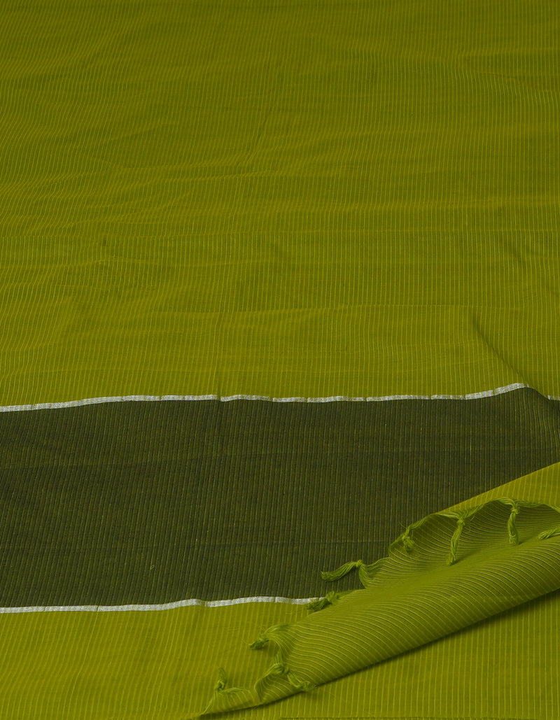 Green Mangalgiri Cotton Saree-UNM70781