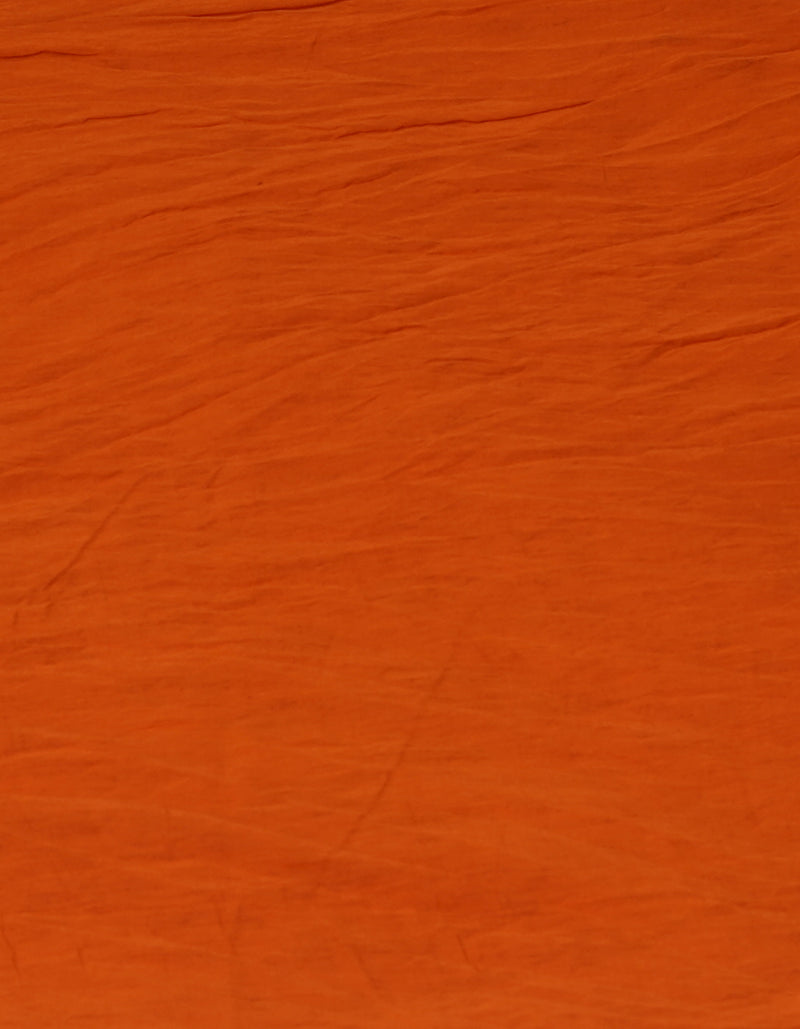 Rust Orange Art Chanderi Bagh Printed Cotton Saree-UNM70852