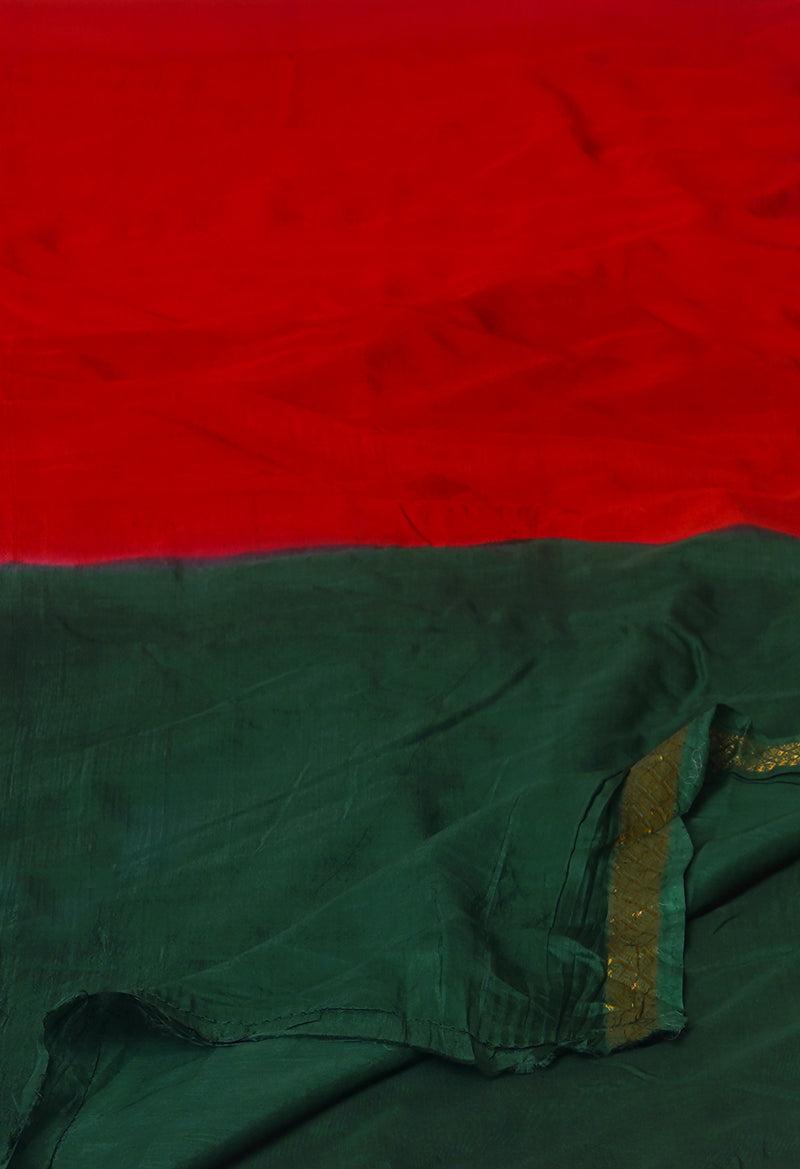 Red Mangalagiri Silk Saree-UNM70899