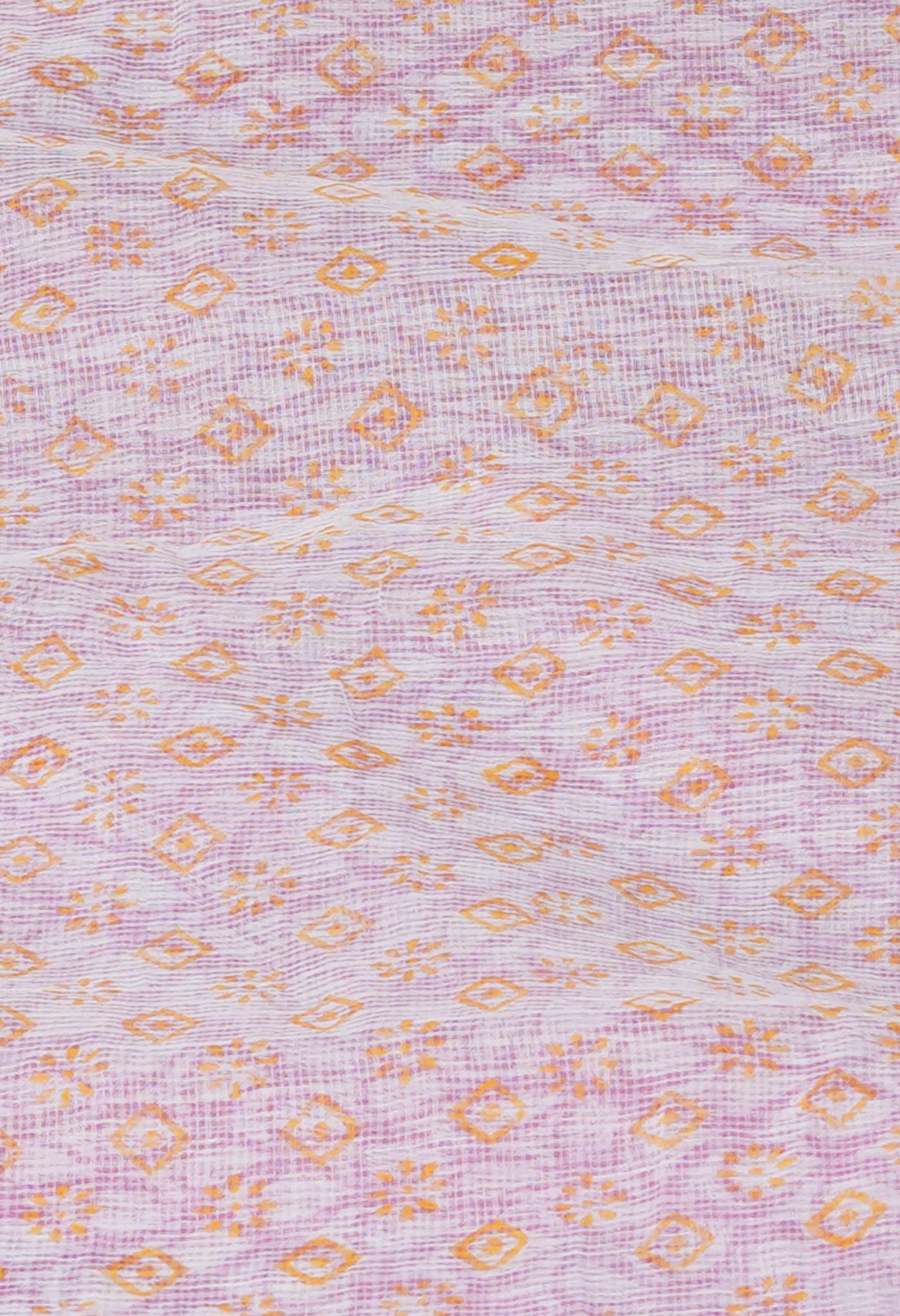 Pink Block Printed Kota Saree-UNM70915