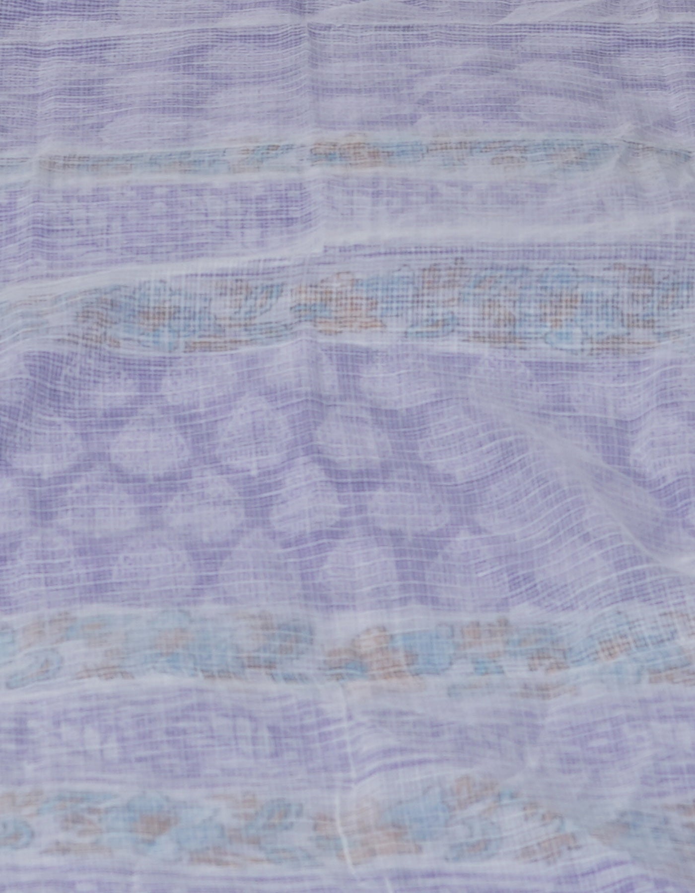 Violet Block Printed Kota Saree-UNM70923