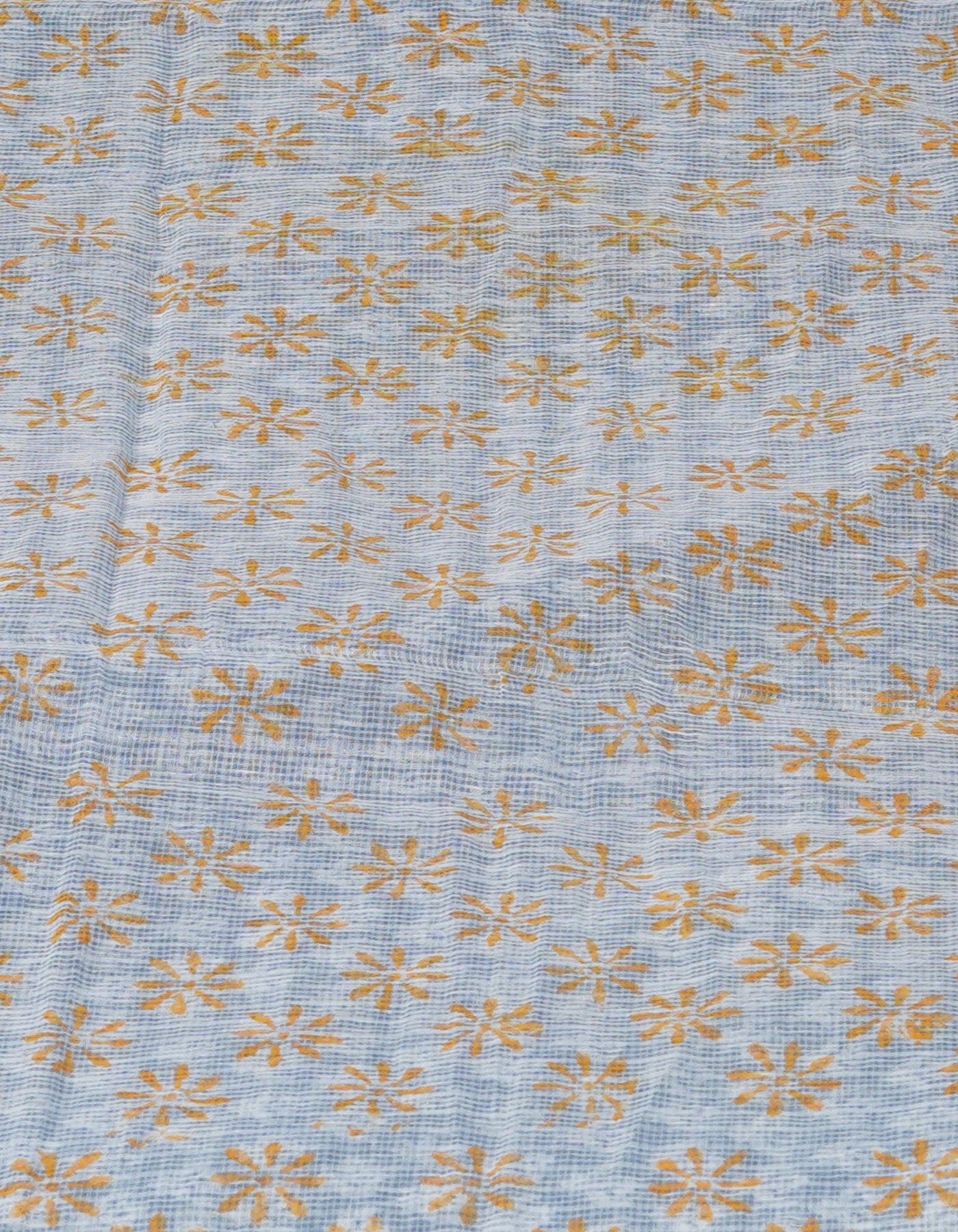 Marine Beige Block Printed Kota Saree-UNM70934
