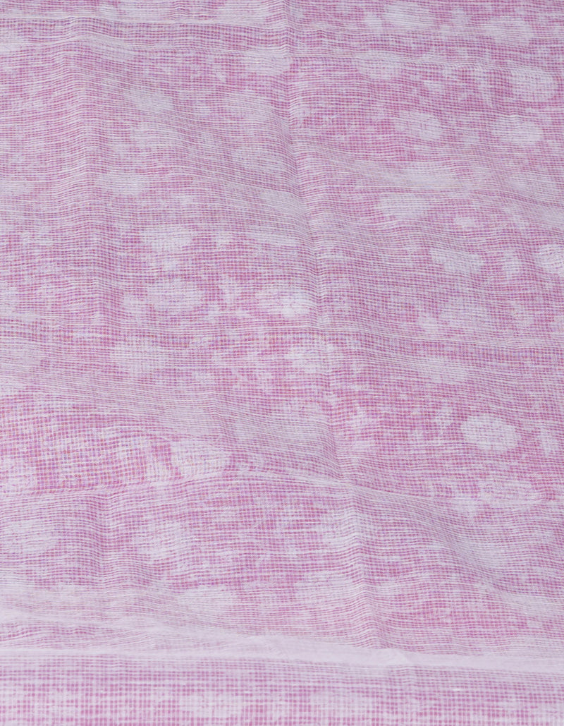 Pink Block Printed Kota Saree-UNM70938