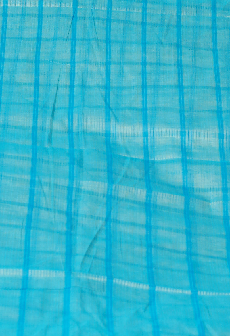 Cream Pure Handloom Mangalagiri Cotton Saree-UNM70948