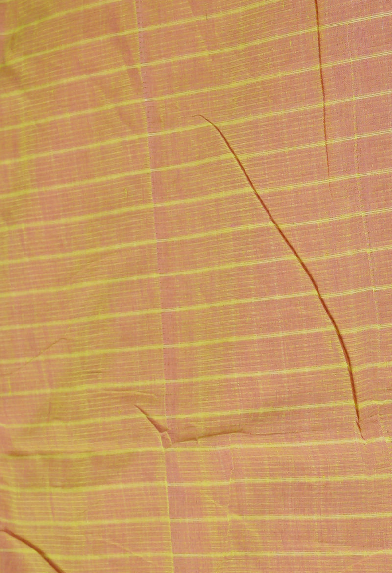 Pink Pure Handloom Mangalagiri Cotton Saree-UNM70959
