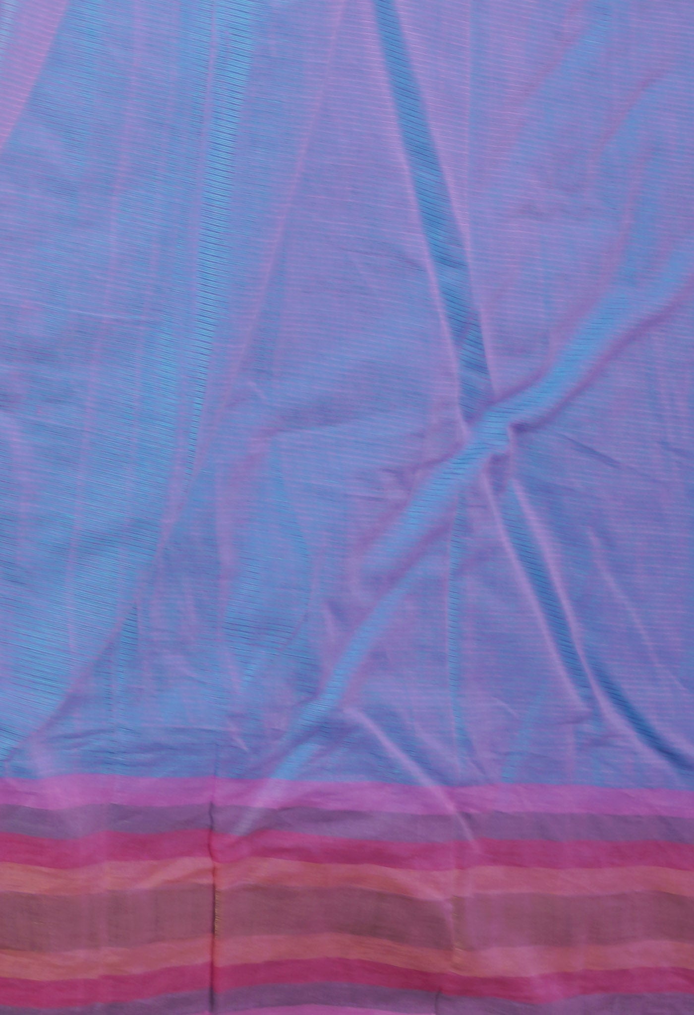 Blue Pure Handloom Mangalagiri Cotton Saree-UNM70982