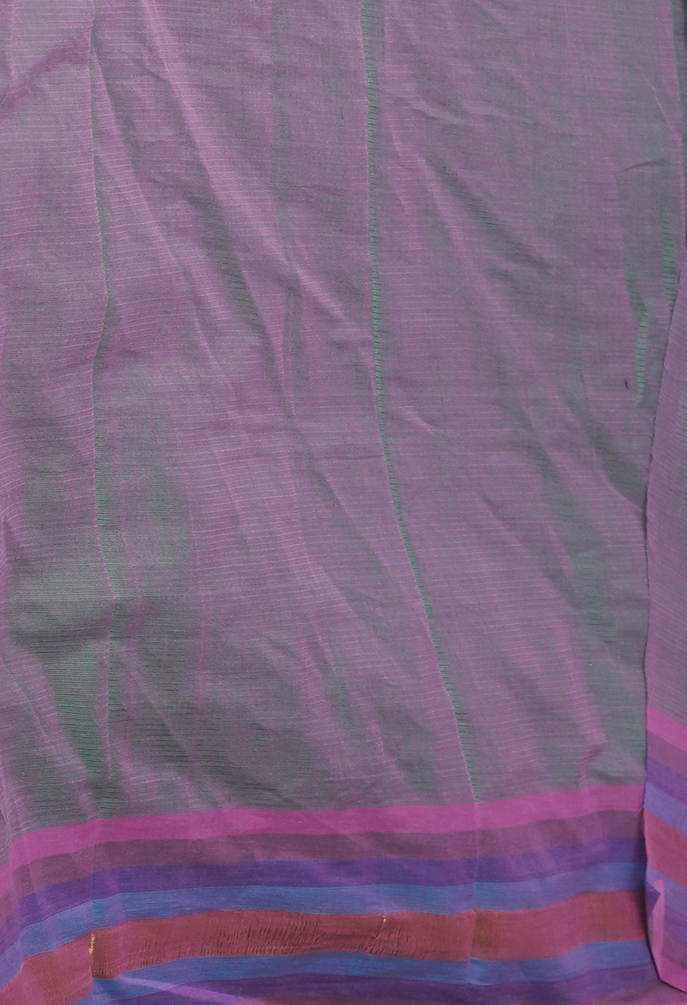 Green Pure Handloom Mangalagiri Cotton Saree-UNM70985