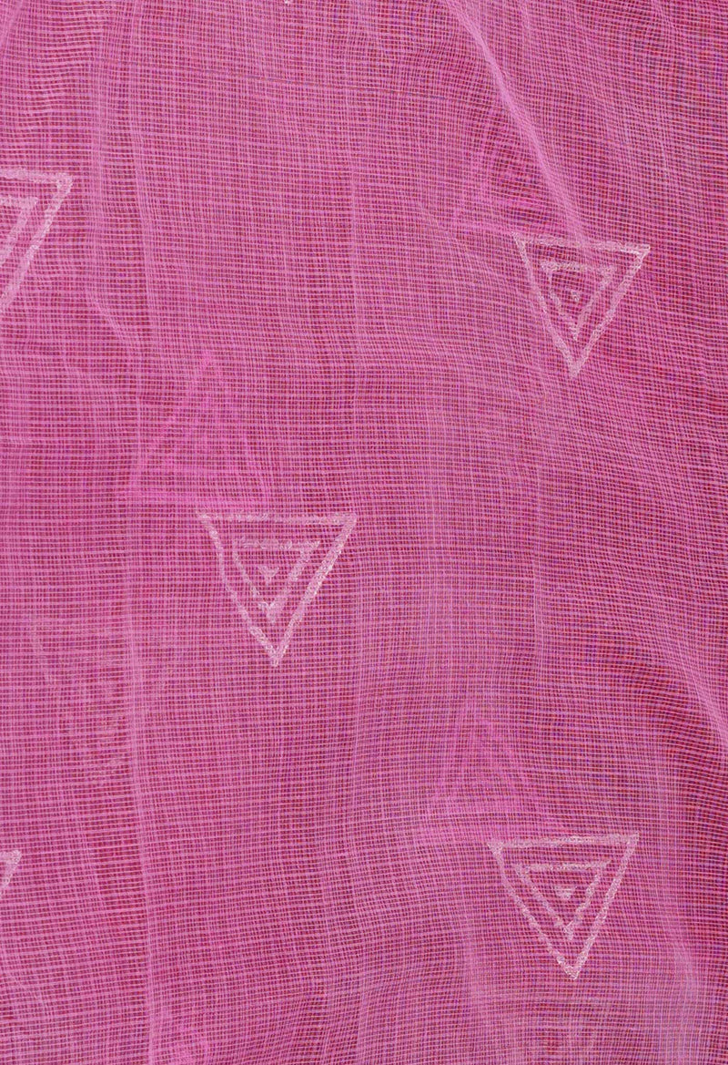 White Pure Block Printed Kota Cotton Sarees-UNM71077