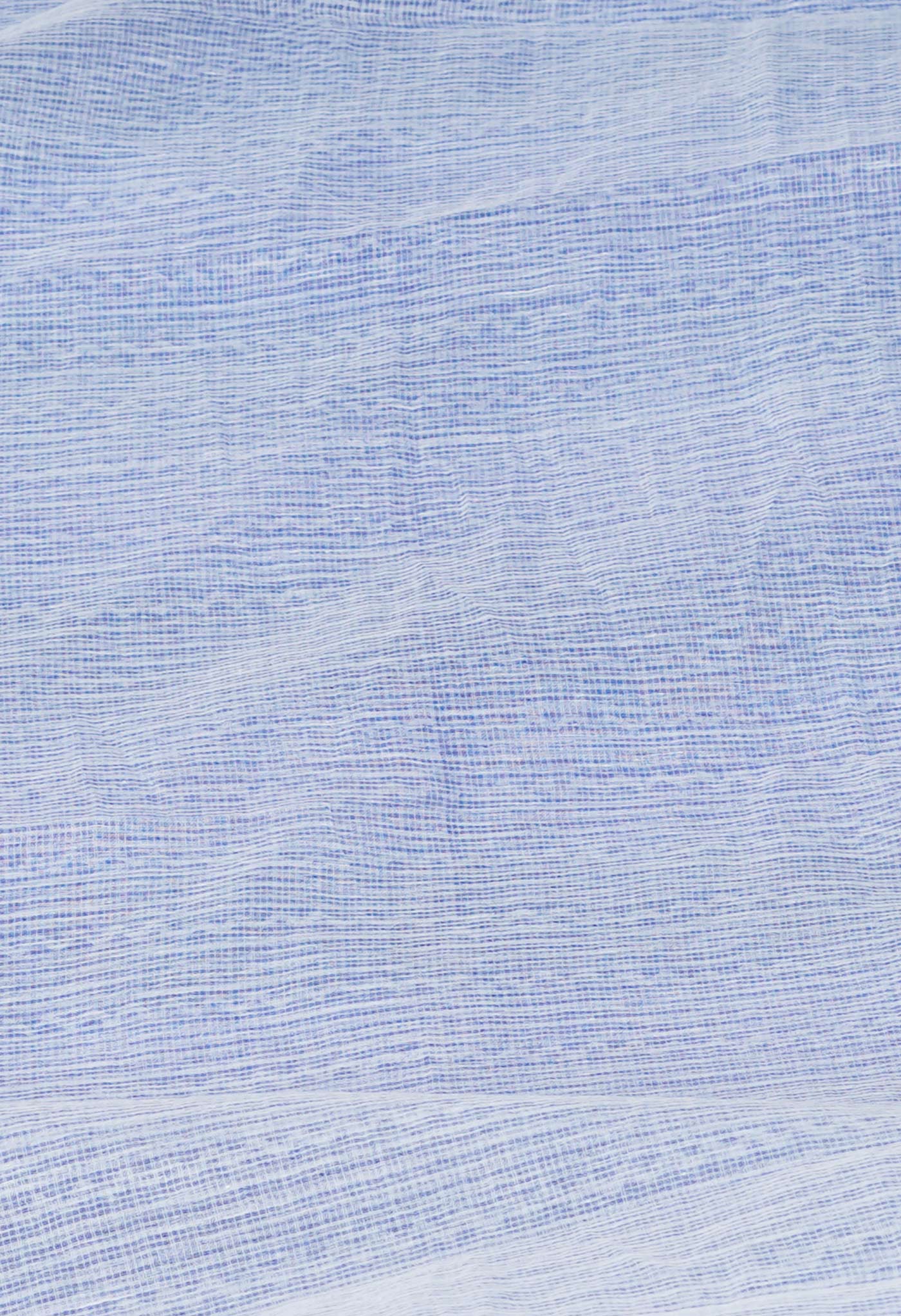 Blue Pure Block Printed Kota Cotton Saree- UNM71110