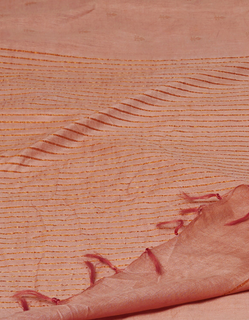 Persian Orange Chanderi Sico Saree-UNM71260