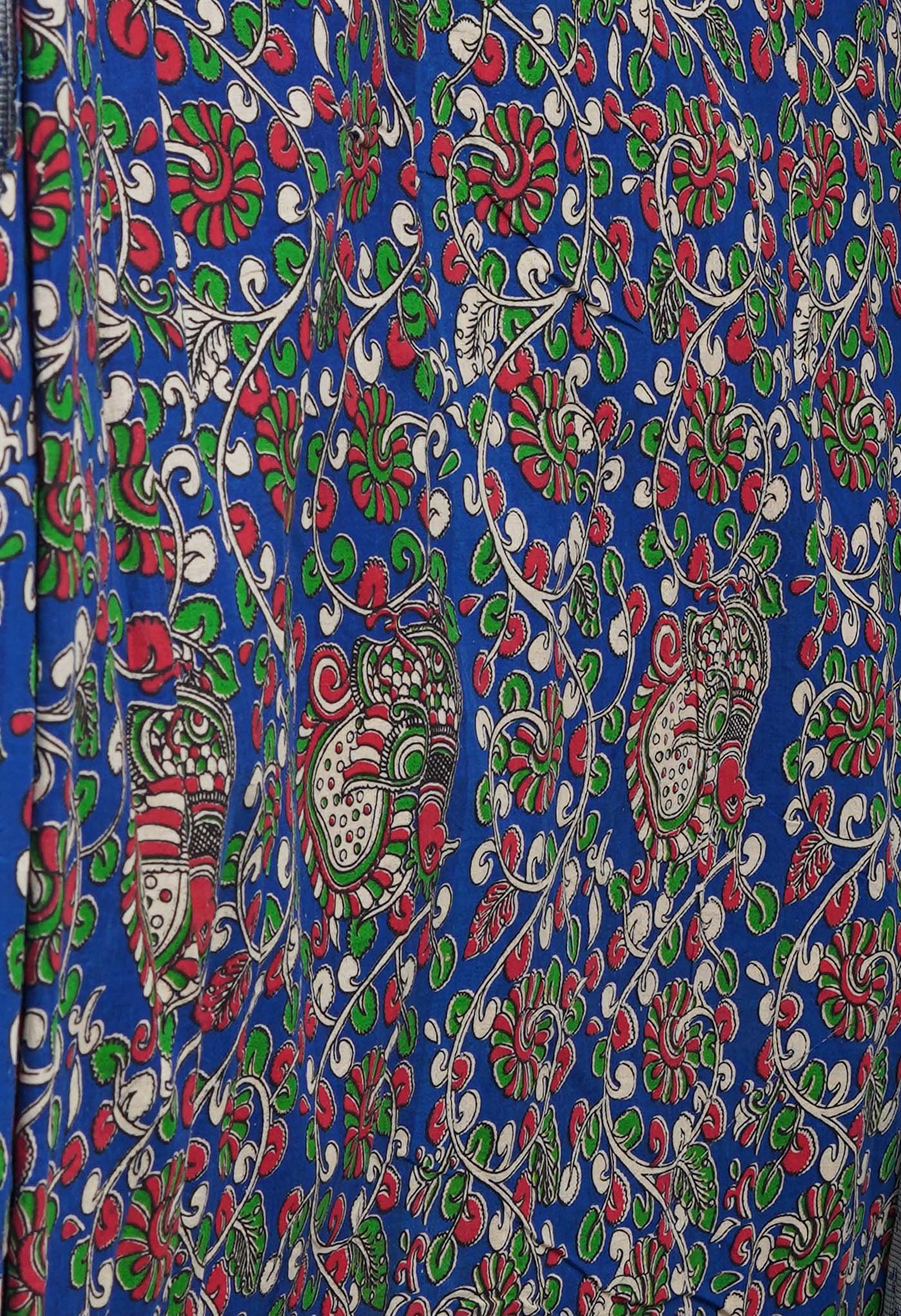 Grey Block Printed Supernet Saree