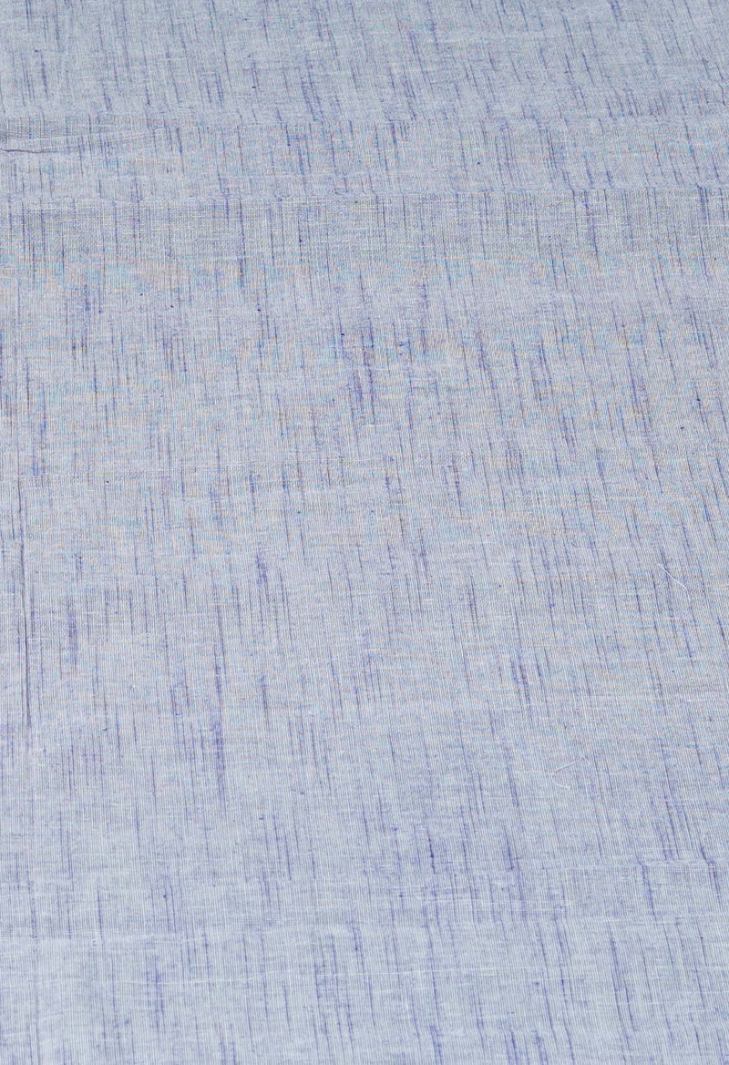 Parrot Green  Block Printed Supernet  Saree-UNM71320