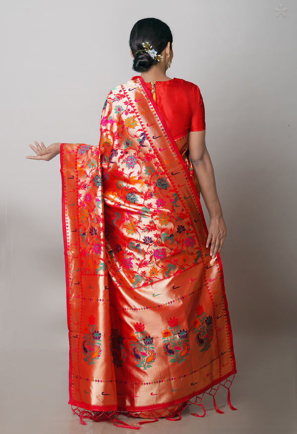 Gold  Banarasi Silk Saree-UNM71376