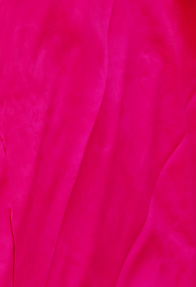 Pink Banarasi Silk Saree-UNM71380