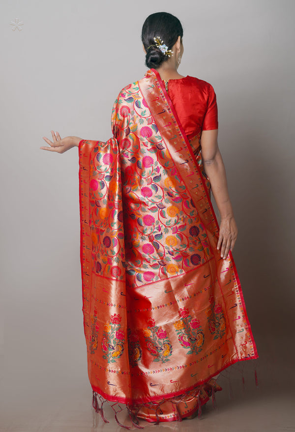 Gold  Banarasi Silk Saree-UNM71382