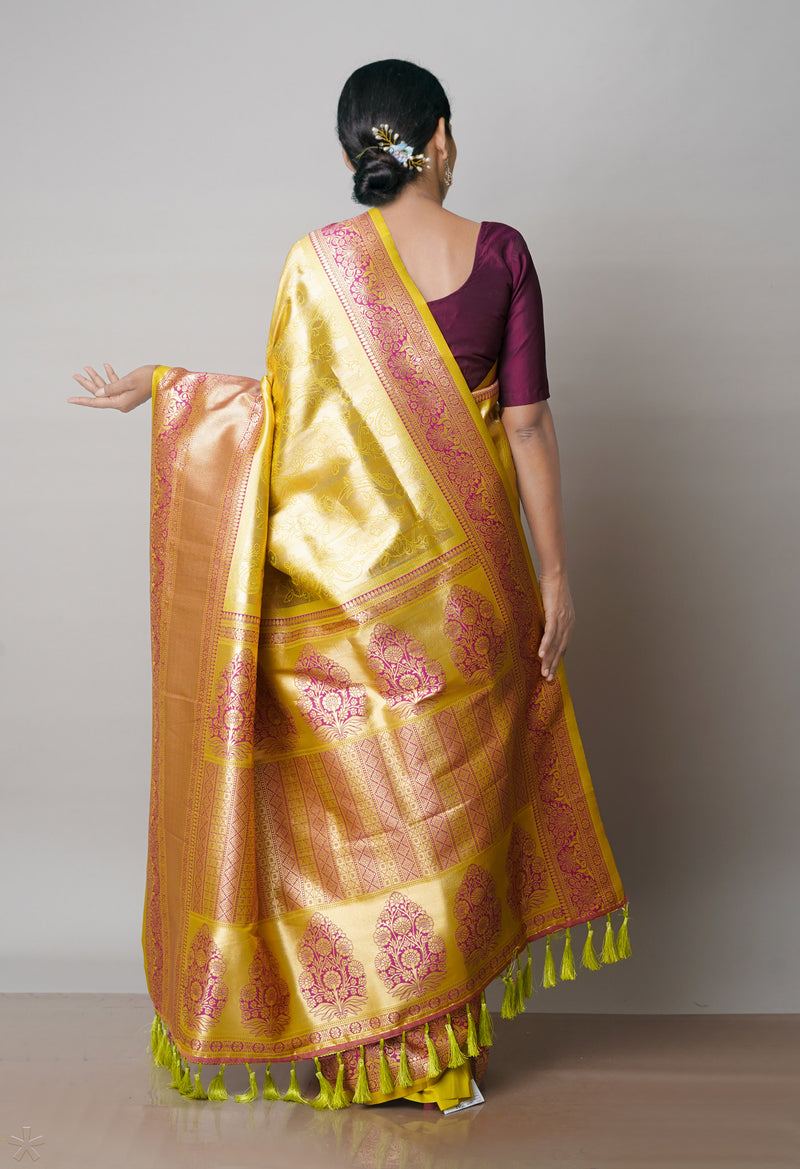 Light Green  Kanjivaram Silk Saree-UNM71395
