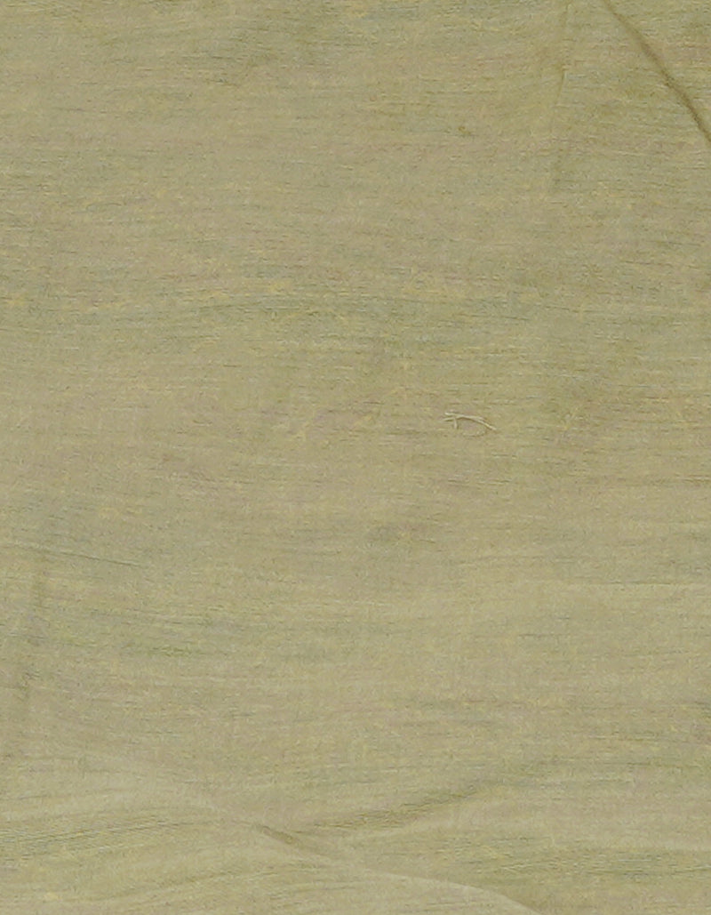 Green  Screen Printed Chanderi Sico Saree With Thread Knot and Kantha Work -UNM71440
