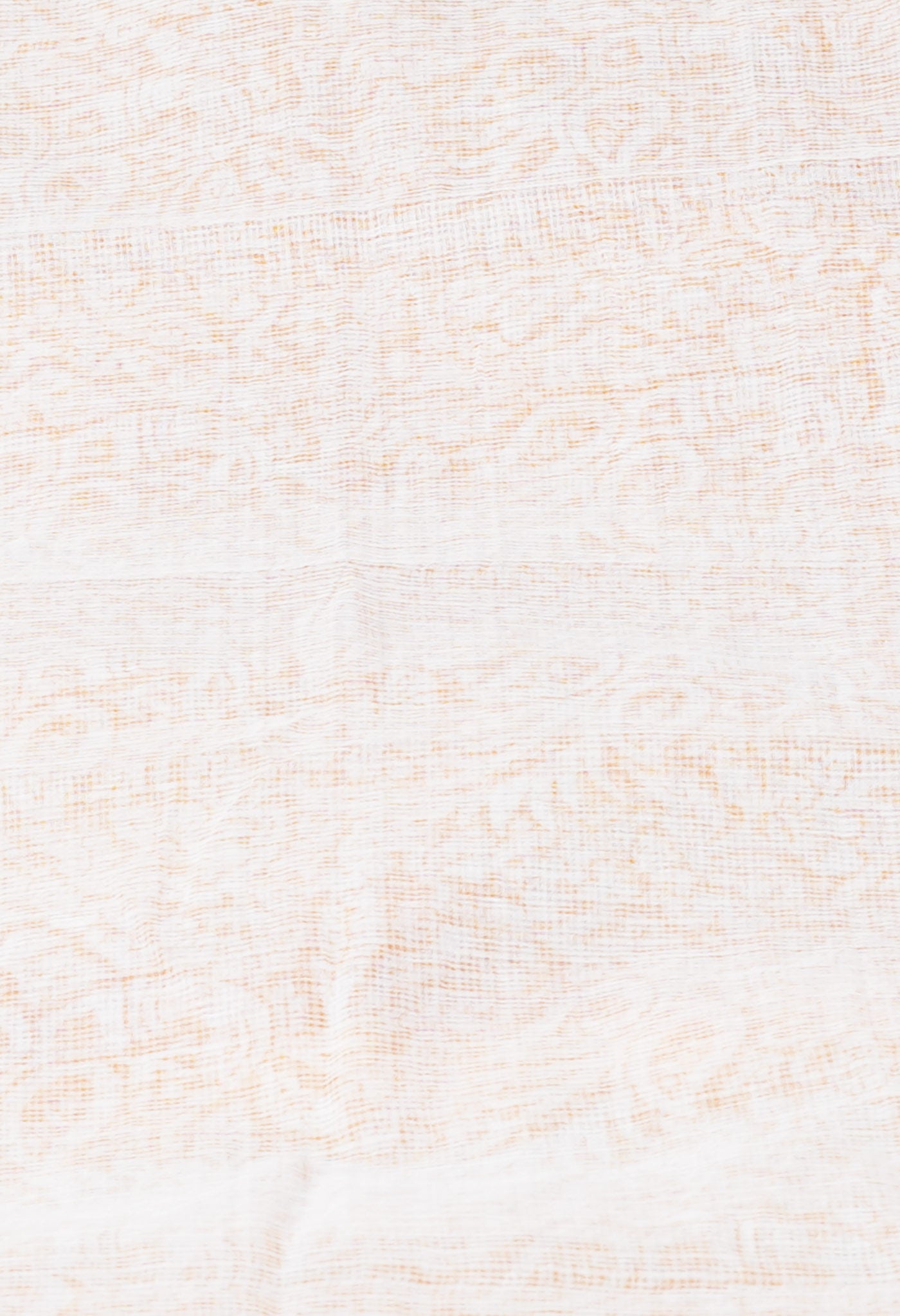 Orange Pure Block Printed Kota Cotton Saree-UNM71479